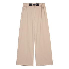 Wide-Leg Cropped Trousers