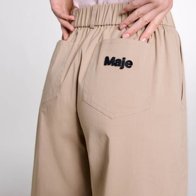 Wide-Leg Cropped Trousers