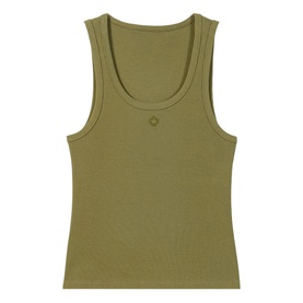 Ribbed Logo Tank Top