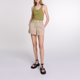 Ribbed Logo Tank Top