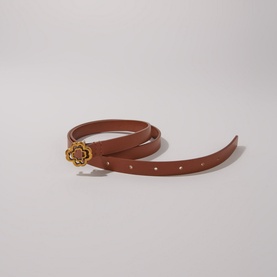 Narrow Smooth Leather Belt