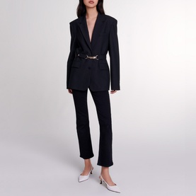 Chain Single-Breasted Blazer