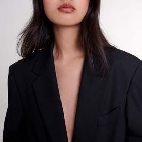 Chain Single-Breasted Blazer