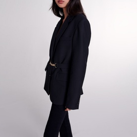 Chain Single-Breasted Blazer