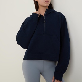 Scuba Oversized Half-Zip Hoodie