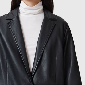 Aire Leather Coat