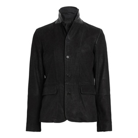 Survey Double-Layered Leather Jacket