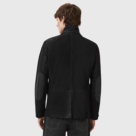 Survey Double-Layered Leather Jacket