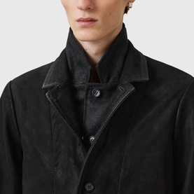 Survey Double-Layered Leather Jacket