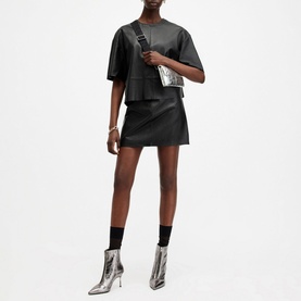 Renai Leather Mini Skirt