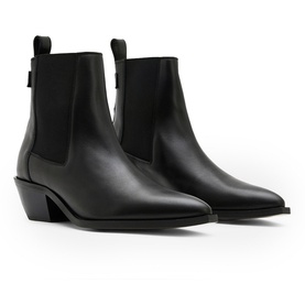 Fox Leather Heeled Boots