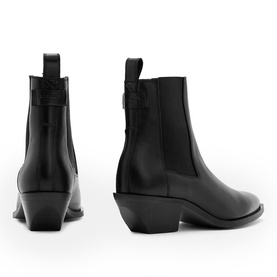 Fox Leather Heeled Boots