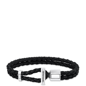Double-Braided Leather Bracelet