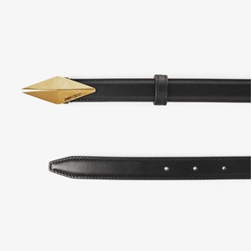 Diamond Clasp Leather Belt