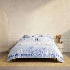 Sierra Duvet Cover Set Capri Blue