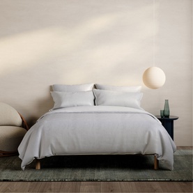Larsen Duvet Cover Set Silver Mist