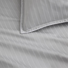 Larsen Duvet Cover Set Silver Mist