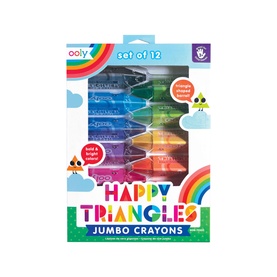 Happy Triangles Jumbo Crayons