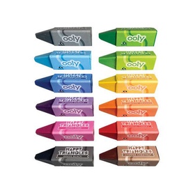 Happy Triangles Jumbo Crayons