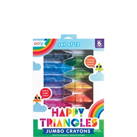 Happy Triangles Jumbo Crayons