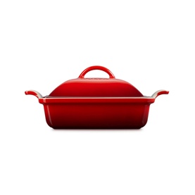 Stoneware Deep Square Dish with Lid 23cm