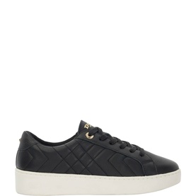 Egent Quilted Platform Lace-Up Trainers
