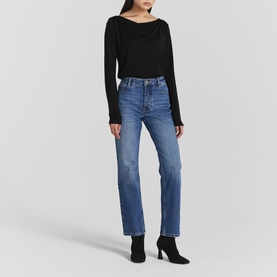 Sally Comfort High-Rise Straight Leg Jeans