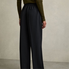 Eden Wide Leg Twill Trousers