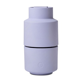 Crush Grind CrushGrind&reg; Billung Grinder in lilac, compact cylindrical two-part ceramic grinder with smooth matte finish