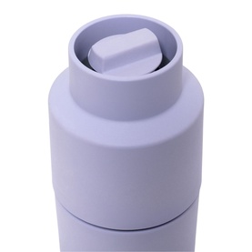 Crush Grind CrushGrind&reg; Billung Grinder in lilac, close-up of push-button top mechanism on cylindrical body