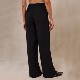 High-Rise Wide Leg Trousers