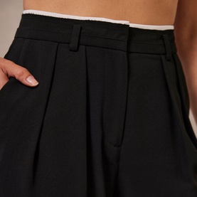 High-Rise Wide Leg Trousers