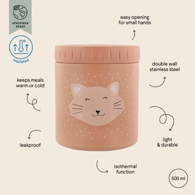 Mrs. Cat Insulated Lunch Pot 500ml