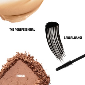 BADgal Energy Mascara, Pore Primer & Bronzer Trio Set