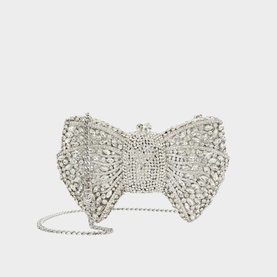 Enchant Embellished Bow Clutch
