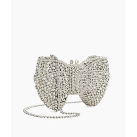 Enchant Embellished Bow Clutch