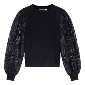 Sheer Sleeve Sweater