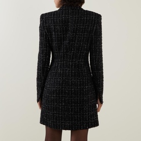 Dansian Mini Tweed Tuxedo Dress
