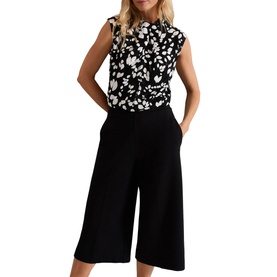 Lori Cropped Wide-Leg Culottes