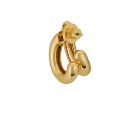 Jenny Bird Florence Earrings in gold-tone, featuring stacked chunky hoop design with high-polish finish and post fastening, sold as single earring