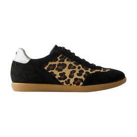 Leopard Lace-Up Trainers