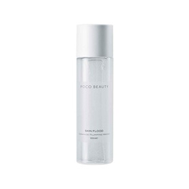 POCO BEAUTY Skin Flood Ceramide Plumping Water 100ml in clear bottle with white cap