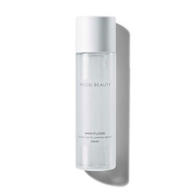 POCO BEAUTY Skin Flood Ceramide Plumping Water 100ml in clear bottle with white cap
