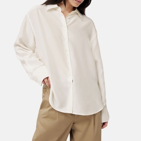 Relaxed Habotai Silk Shirt