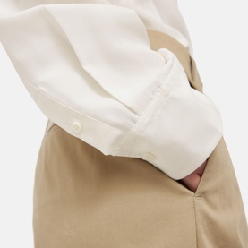 Relaxed Habotai Silk Shirt