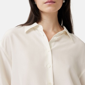 Relaxed Habotai Silk Shirt
