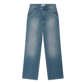 Vecchi Distressed Wide-Leg Jeans
