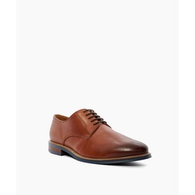 Stanleyy Natural Wood Sole Gibson Wide Fit Shoes