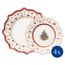 Toy's Delight Eight-Piece Festive Plate Set