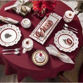 Toy's Delight Festive Rectangular Cake Plate